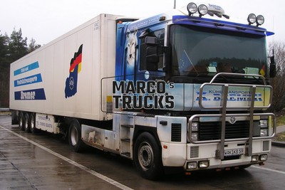 LKW Foto Renault AE Magnum Kühlsattelauflieger Deutschland weiß KÜHLTRANS #b3bf