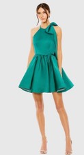 Mac Duggal High Neck Bow Detail Mini Dress Size 2