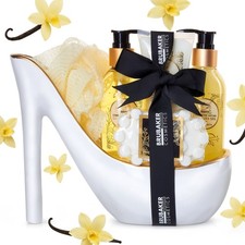 Damen Beauty Pflege Badeset Pumps Schuh Weiß...