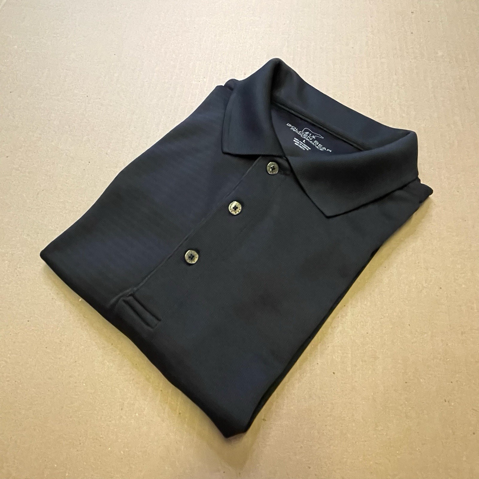 Golden Bear Men's Large Solid Black Polyester Per… - image 9