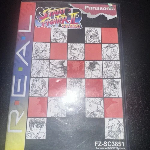 Super Street Fighter II Turbo (3DO, 1994) Repro Case Original Disc