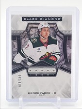 BROCK FABER 2024-25 UPPER DECK BLACK DIAMOND HOCKEY WILD /349 Q6845