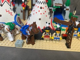 Lego 6766 Rapid River Village Indian Village Wild West Western Original Box + BA