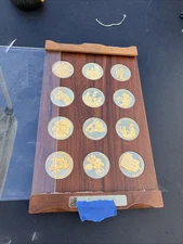 BSA Wittnauer Mint 12 Scout Oath Coins / Medals Gold Plated Sterling Silver