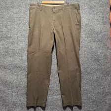 Columbia Pants 40x30 Stretch Chino Pants Olive Brown Utility Pocket Regular Fit