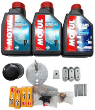 KIT TAGLIANDO MOTORE FUORIBORDO YAMAHA F40-50-60 OLIO MOTUL GIRANTE CANDELE SETH