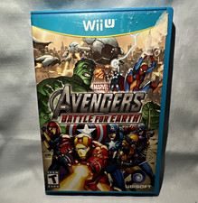 Ubisoft Marvel Avengers: Battle for Earth Nintendo Wii U Disc Case Manual T