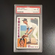 Topps 1984 Don Mattingly #8 New York Yankees Rookie PSA 8 Base Set Card