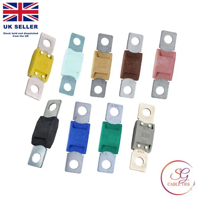 SG CABLETIES Mega Fuses 32V 100amp - 500 amps Car Auto Marine Truck Van