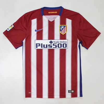 2015 - 2016 Atletico Madrid Home Football Shirt Jersey Nike 686337