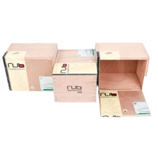 Lot of 3 Nub Connecticut 354 Empty Wood Cigar Box 5.75" x 4.5" x 3.75"