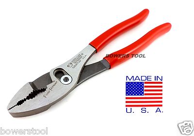 Wilde Tool 8  Combination Slip Joint Pliers Flush Fastener Heat Treated Steel