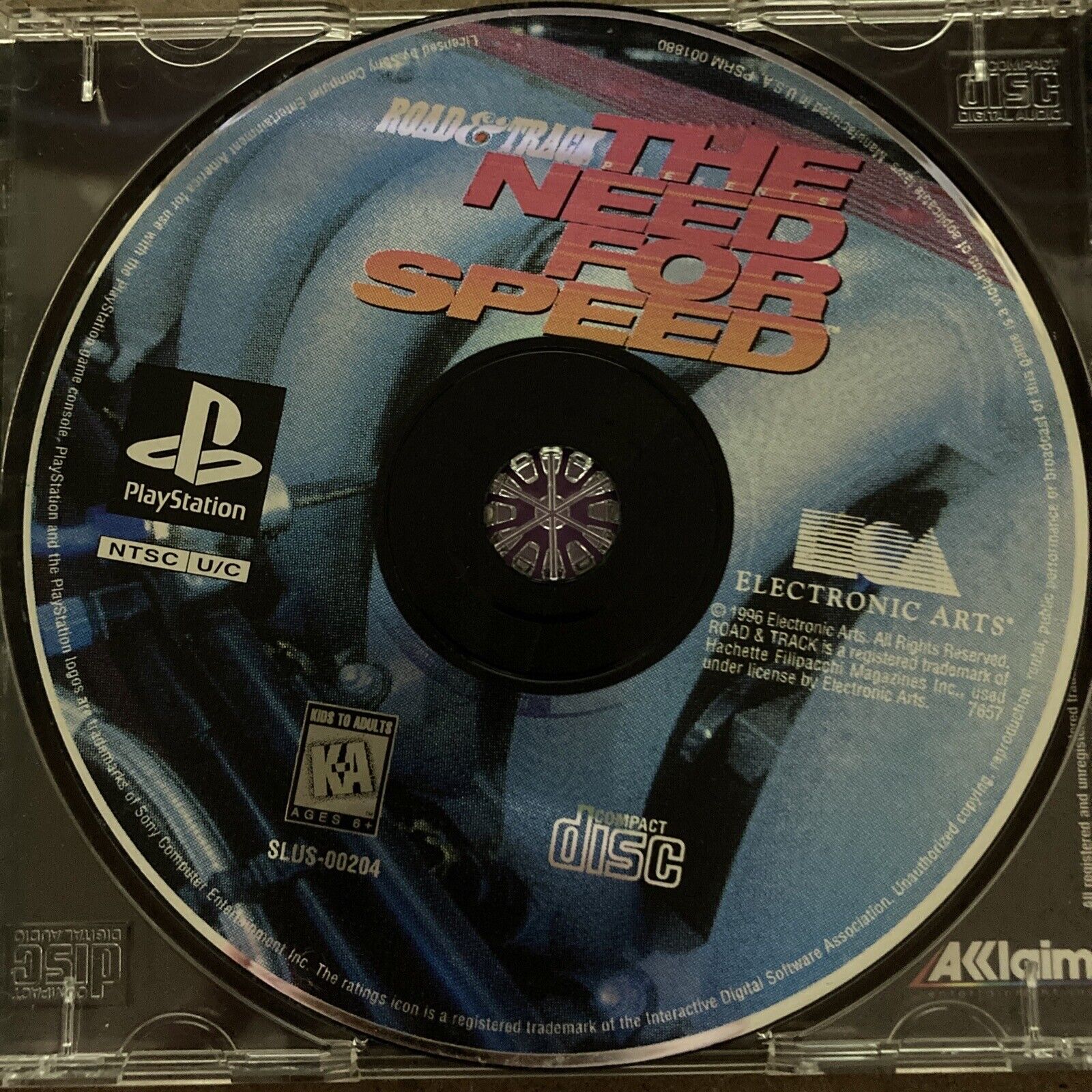 Road & Track Presents: The Need for Speed - PS1 Game