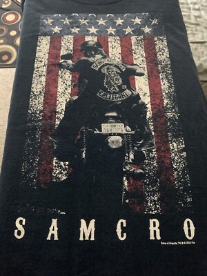 Sons Of Anarchy SAMCRO T Shirt Mens Blue XL Fox TV Series 2008 Season 1 Rare