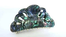 Abalone sea shell effect hair claw clamp clip fine thin hair