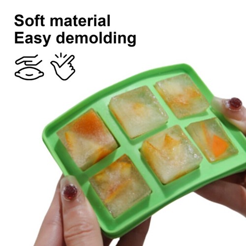 Flexible Ice Cube Moulds Silicone Ice Cube Tray Fashion Silicone Ice Cube Maker - Picture 4 of 18