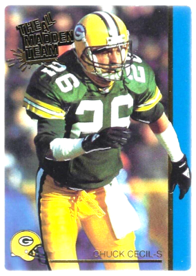 1991 #23 Chuck Cecil/ Packers S-#26 Action Packed All Madden Team