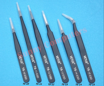 New VETUS Original Genuine High Quality Anti-static Switzerland Tweezers TS ESD