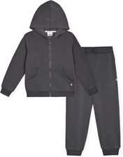 LONDON FOG Boys Fleece Sweatsuit Hoodie and Sweatpants Size 3T 4T 5/6 7 8 10 12