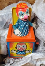 Clown Figurines collection Hand painted ceramic jack in the box