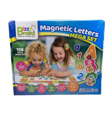 Magnetic Letters Mega Set by Bizzy Brainz - Educational Toy - New / Sealed!!
