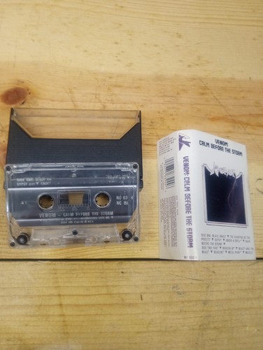 1987 vintage death metal venom cassette tape calm before the storm - Imagen 4 de 6