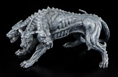 Kerberos Figur - Zerberus Höllenhund - Griechischer Höllentor Wächter Wachhund