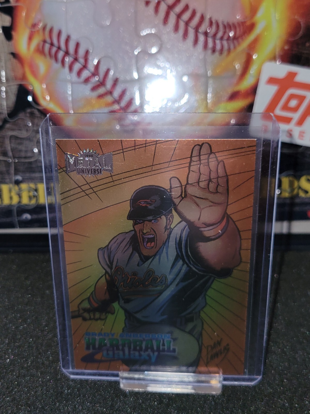 1998 Fleer Metal Universe Brady Anderson Hardball Galaxy #210 Orioles  B22