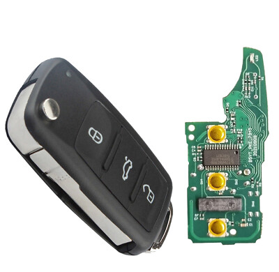 FB Funk Schlüssel Fernbedienung für VW Keyless Go Keyless Entry 5K0837202 * A151