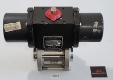 Gemini Valve A522 Pneumatic Actuator w/ 1.5 89 6RTV6 1000Psi CWP SS Ball Valve