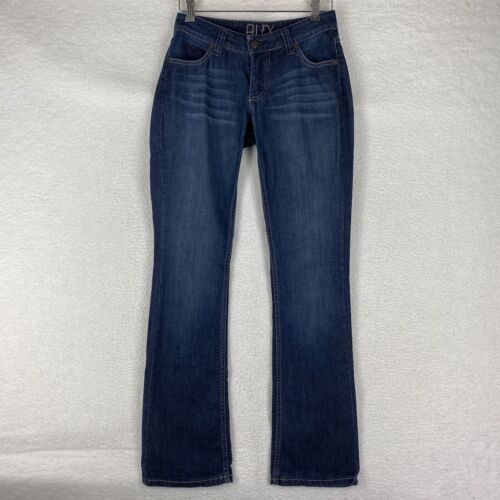Kimes Ranch Alex Jeans Womens Size 0/32 Western Boot Cut Blue Denim Dark Wash - Afbeelding 1 van 15