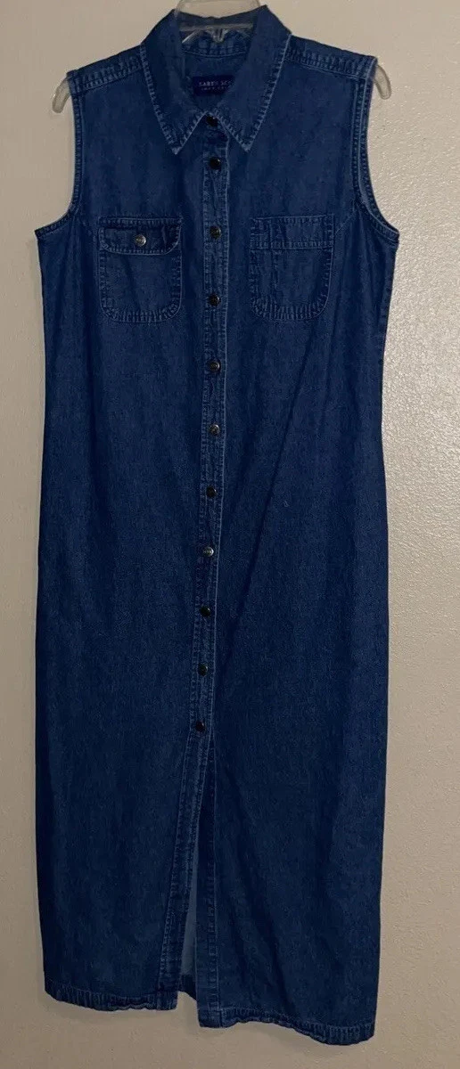 white christmas dresses Medium Wash Square Neck Denim Corset Skater Dress S / Medium Wash main image 1