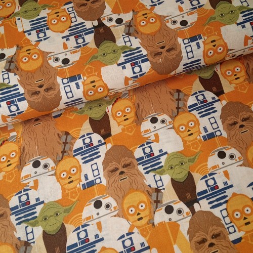 25 Star Wars Cotton Fabrics Darth Vader Mandalorian Baby Yoda PER METRE - Picture 104 of 178