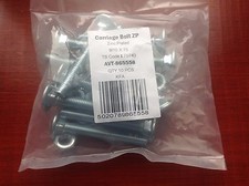 10 Zinc Plated Coach Cup Square Carriage Nuts + Bolts    Various sizes