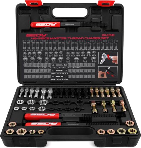 Thread Repair Thread Chaser Tool Set - 49PCS Thread Cleaner Rethreading Master - Bild 2 von 8
