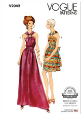 Vogue V2042 Sewing Pattern Misses Dress in Tw...