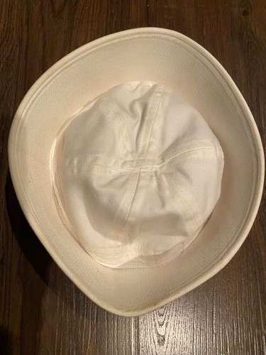 Vintage US NAVY SAILOR UNIFORM PT DIXIE CUP BUCKET COTTON HAT White CAP 6.5 - Afbeelding 1 van 8