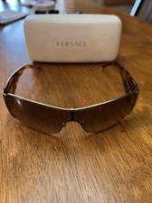 Versage Womens Sunglasses 2081-B Brown Glitter W/ White Case