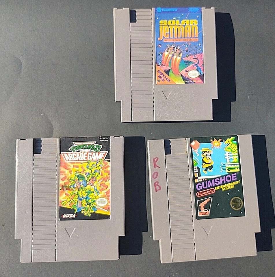 LOTE NINTENDO TEENAGE MUTANT TURTLES ll, GUMSHOE, SOLAR JETMAN NES divertido 85 Foto 4 de 4