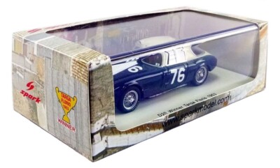 Miniature Spark Lancia D20 N°76 – Targa Florio 1953 – échelle 1/43 – Résine