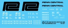 N Scale - Penn Central 40ft High Cube Box Car Decals