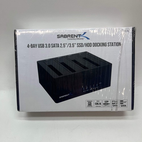 New Sabrent DS-U3B4 4-Bay USB 3.0 SATA 2.5"/3.5" SSD/HDD Docking Station