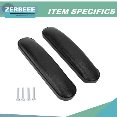 Universal Wheelchair Armrest Padded 10" Length PU Leather Chair Arm