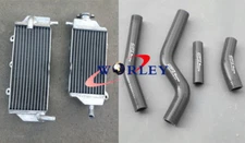 L+R for YAMAHA WR450F WRF450 2012 2013 2014 Aluminum Radiator + Black Hose