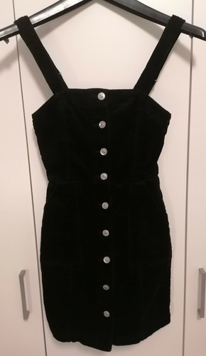 Vestito Donna Divided H\u0026M Tg. EUR 32/UK 4. Colore Nero. Stile Velluto A  Coste | eBay