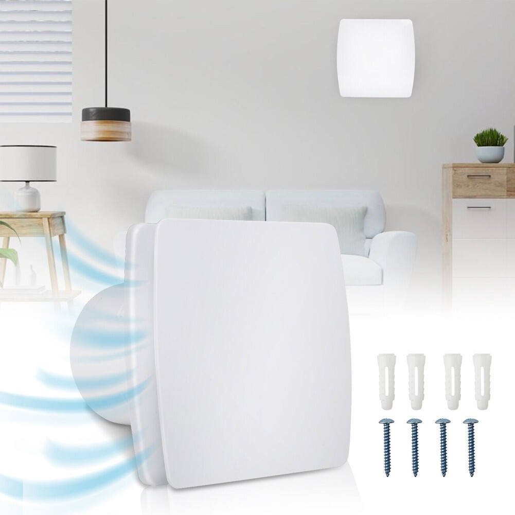 Ultra Silent 4''6'' Bathroom Wall Extractor Fan Efficient Air Circulation