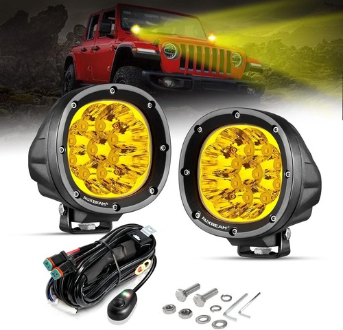 High-Performance 90W Amber Spot Beam LED Lights - Safe Driving for Any Vehicle - Foto 3 di 10