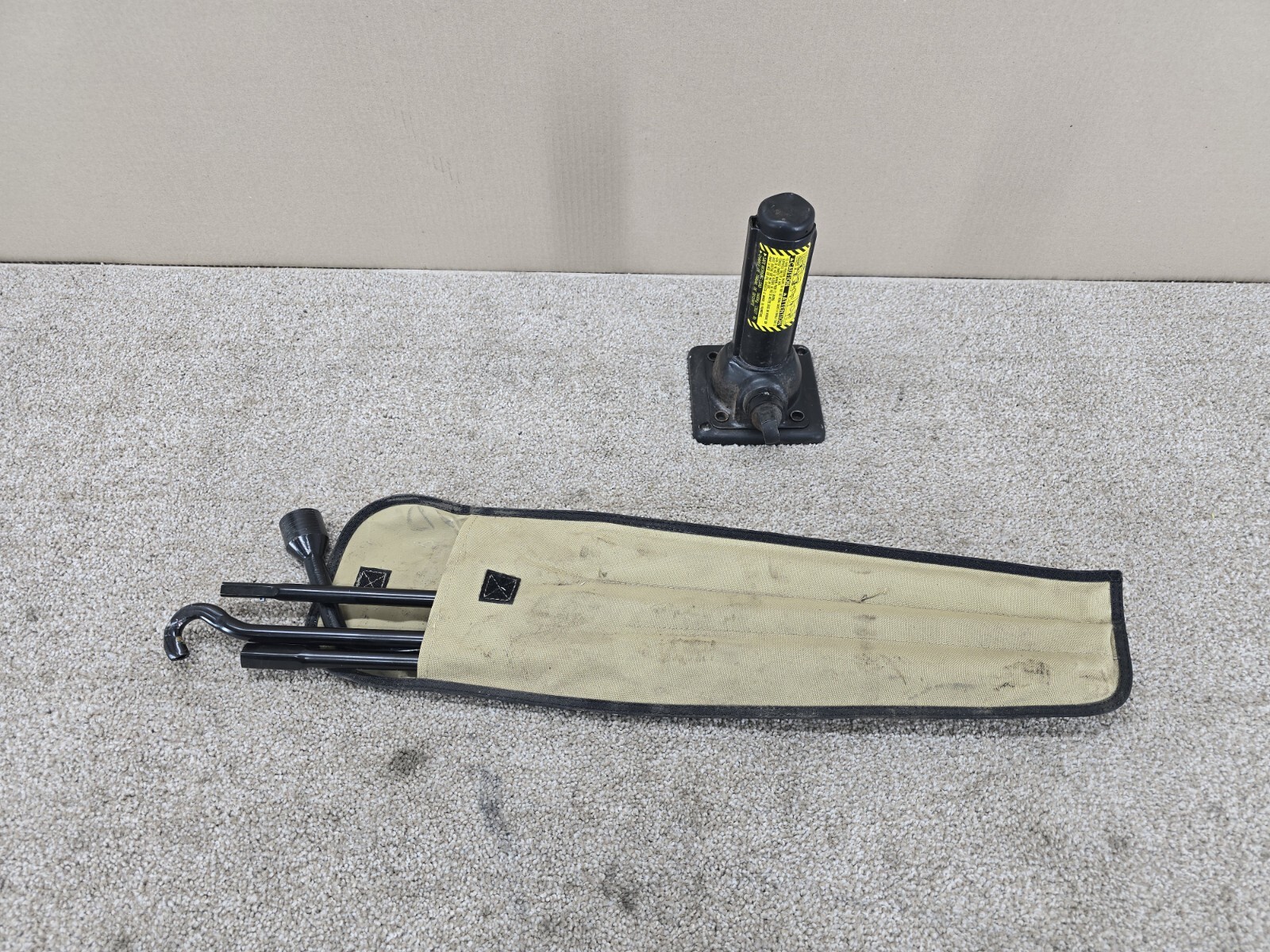 20072021 Toyota Tundra Spare Tire Jack & Tool Kit Wrench Rods Bag OEM