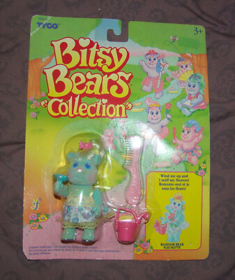 BITSY BEARS COLLECTION par TYCO 1991 Fleurette Blossom Bear bliste scellé