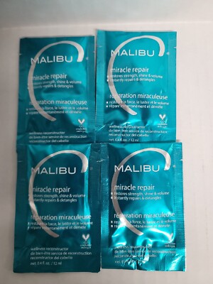 4 Malibu C Miracle Repair Reconstruct Detangle Strengthen Damaged Hair